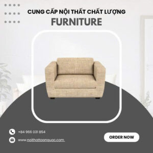 Ghế Sofa Đơn Vải Bố – 04
