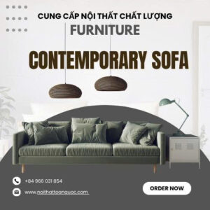 Ghế Sofa Hiện Đại – Contemporary Sofa (Màu Xanh Rêu)